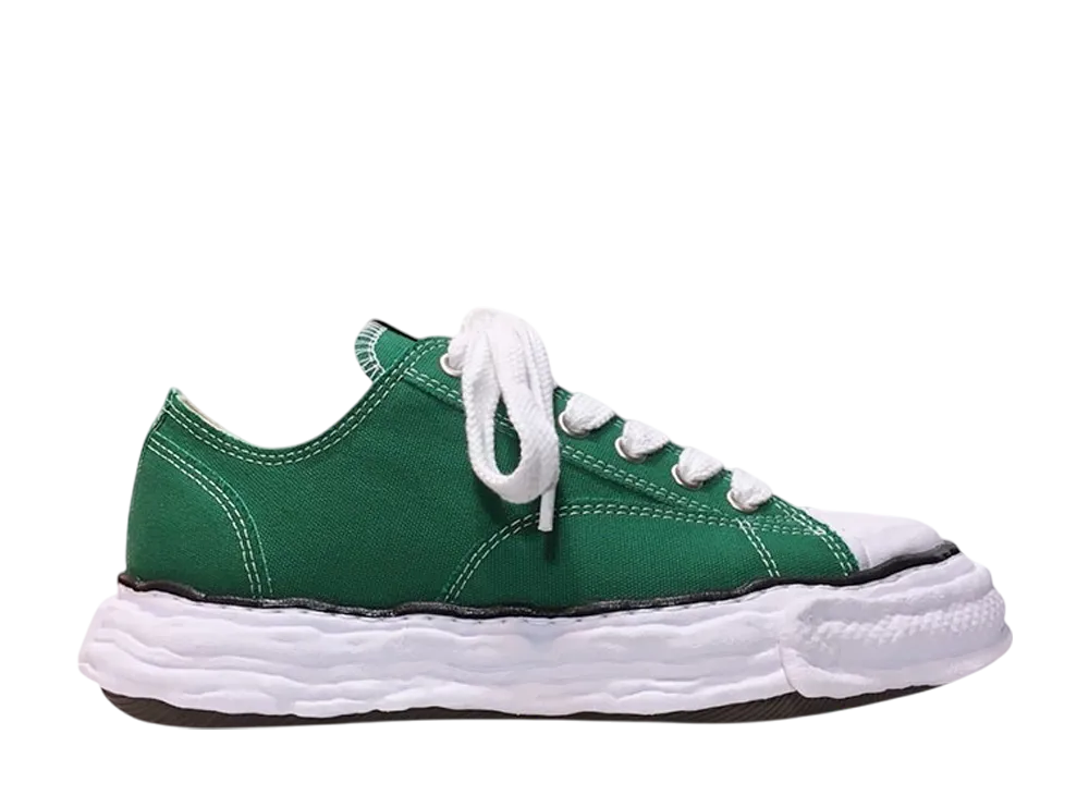 メゾンミハラヤスヒロ ピーターソン23 OG ソール キャンバス ロートップ スニーカー "CLグリーン" (A11FW702)