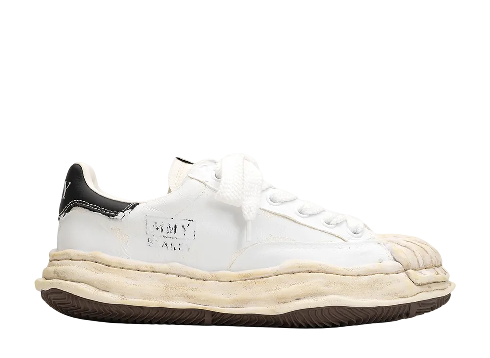 メゾンミハラヤスヒロ ブレイキー OG ソール フィルム アタッチド キャンバス ロートップ スニーカー "ホワイト" (A15FW727)