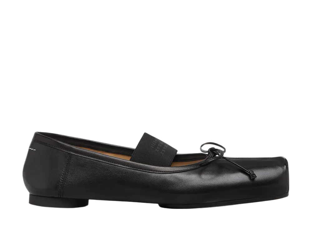 MM6メゾンマルジェラ ウィメンズ バレエ フラット "ブラック"