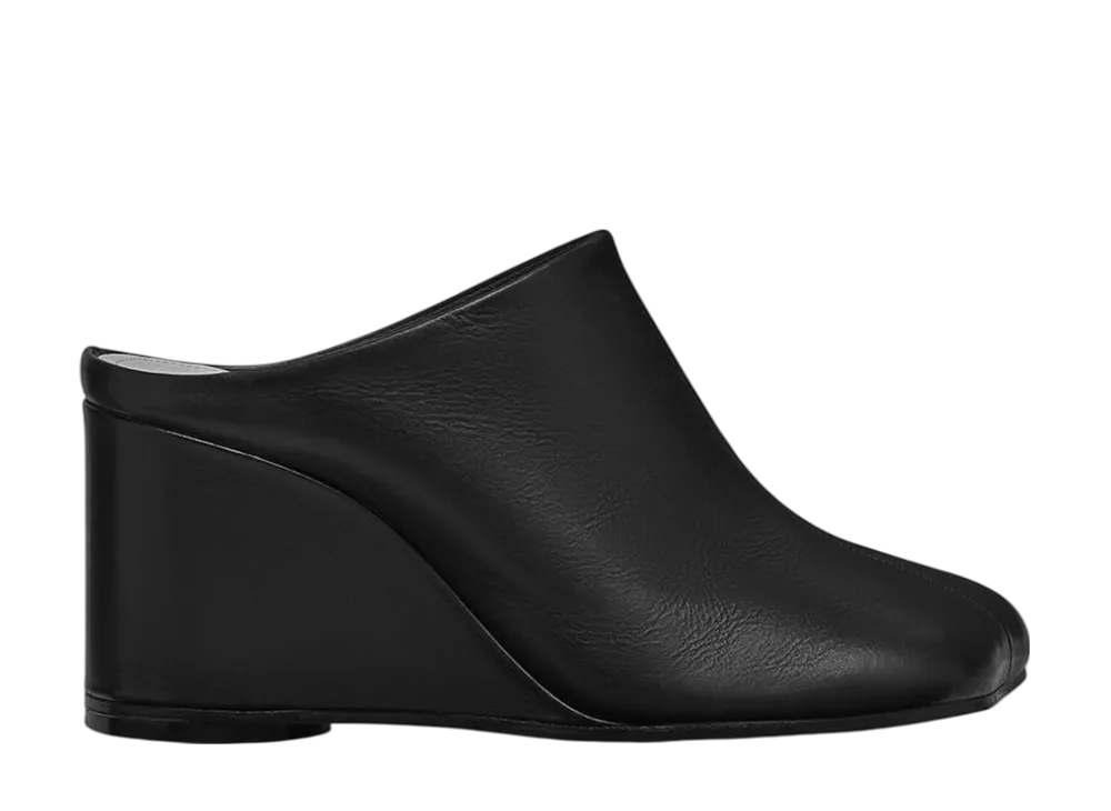 MM6 メゾンマルジェラ ウィメンズ アナトミック スリッパ "ブラック"