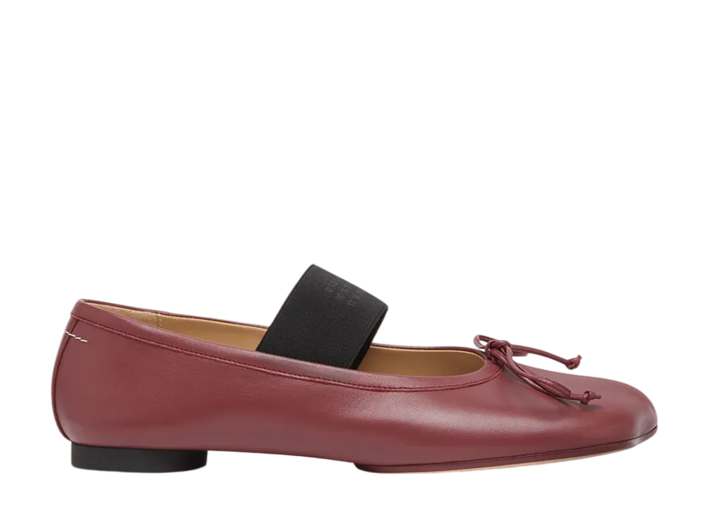 MM6 Maison Margiela Women's Anatomic Numeric Ballet Shoes "Brown"