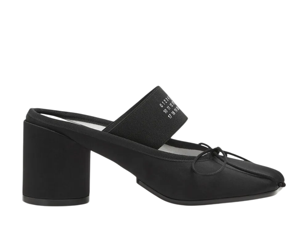 MM6 メゾンマルジェラ ウィメンズ アナトミック ナンバリング バレエサンダル "ブラック"