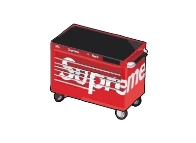 Supreme Bandai Gashapon Machine / Mac Tools T5025P Tech Series Workstation "Red"