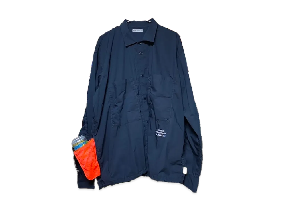 SSZ x Western Hydrodynamic Research BD Shirt "Navy"