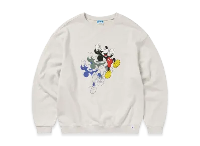 thisisneverthat x Disney Mickey Bounce Crewneck "Light Heather Grey"