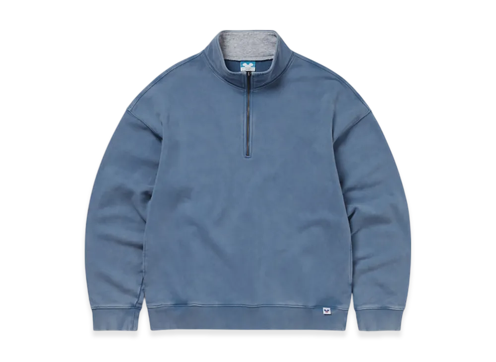 thisisneverthat x Disney Mickey Frame Half Zip Sweatshirt "Dusty Blue"