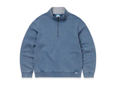 thisisneverthat x Disney Mickey Frame Half Zip Sweatshirt "Dusty Blue"