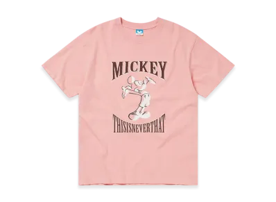 thisisneverthat x Disney Mickey Open Arms Tee "Pink"