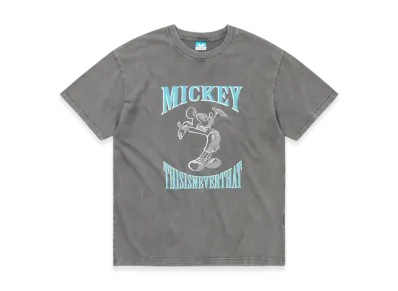 thisisneverthat x Disney Mickey Open Arms Tee "Charcoal"