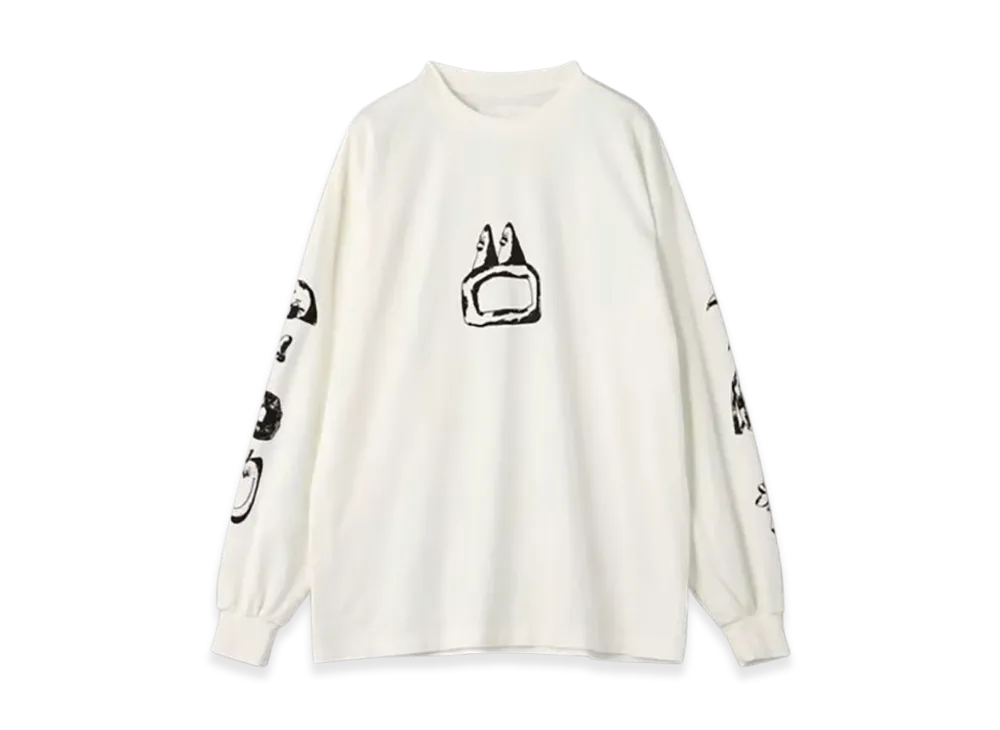 Marmot Face Long Sleeve Tee "White"