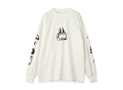 Marmot Face Long Sleeve Tee "White"