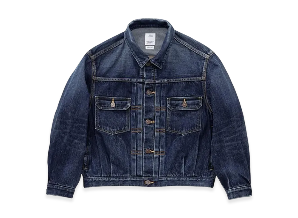 visvim SS 101X Jkt Dmgd-1010 W "Indigo"