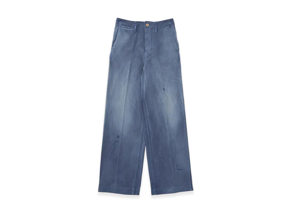 visvim Wide Pants Dmgd W "Blue"