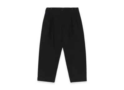 Y's for men Garment Dyed Cropped Pants "Black"