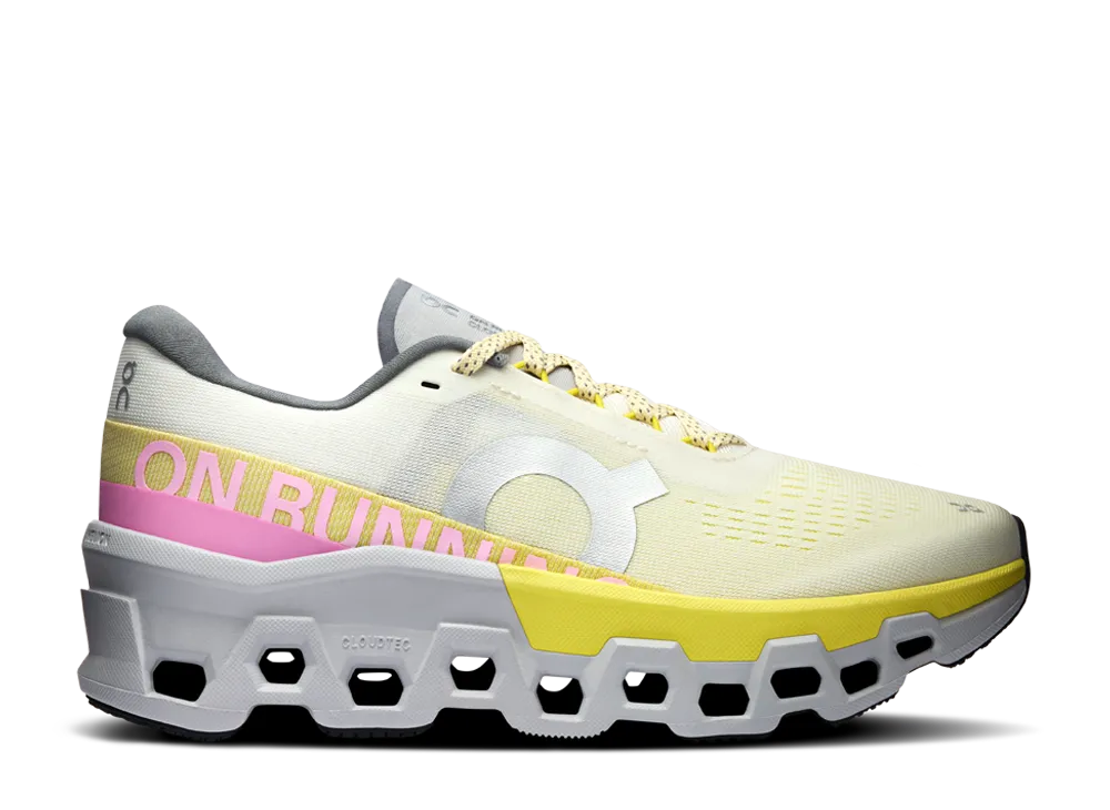 On Women's Cloudmonster 2 "Ivory/Lime"