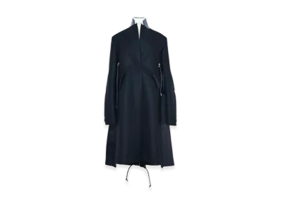 sacai Wool Melton Chester Coat "Black"