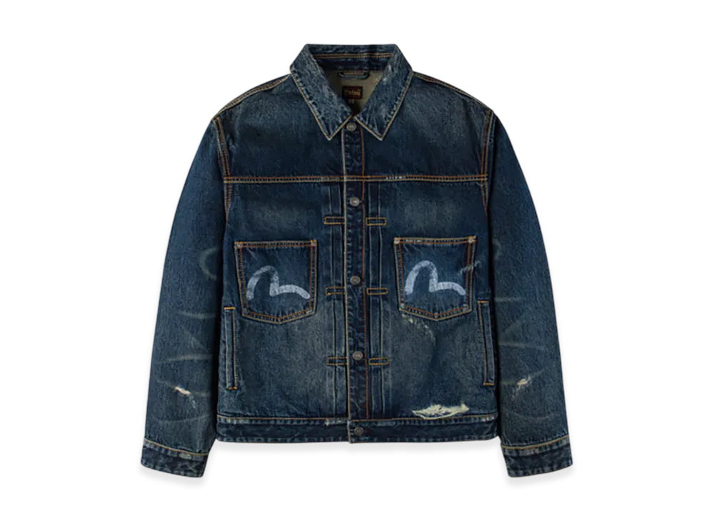 GDC x EVISU Washed Type 2 Denim Jacket "Indigo"