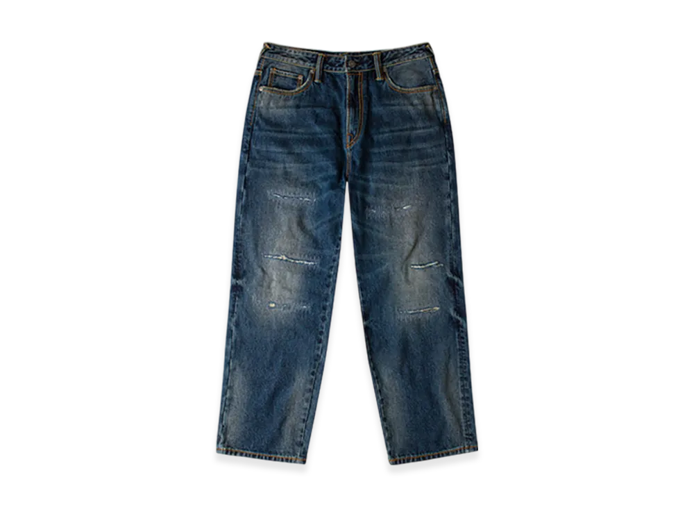 GDC x EVISU Washed 5P Relax Fit Jeans "Indigo"
