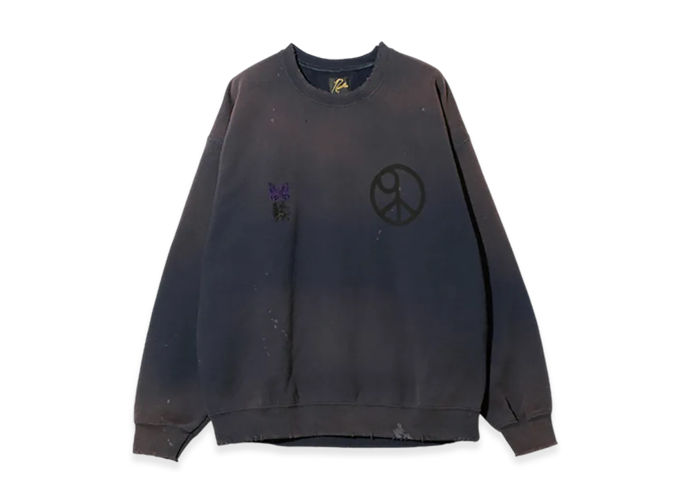 NEEDLES x Sasquatchfabrix. Slowgun Sweat "Peace To World" / Solid "Black"