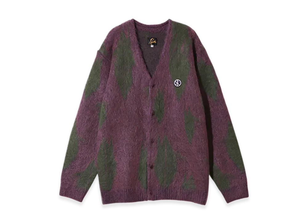 NEEDLES x Sasquatchfabrix. Mohair Knit "Origami Crane "Purple/Green"