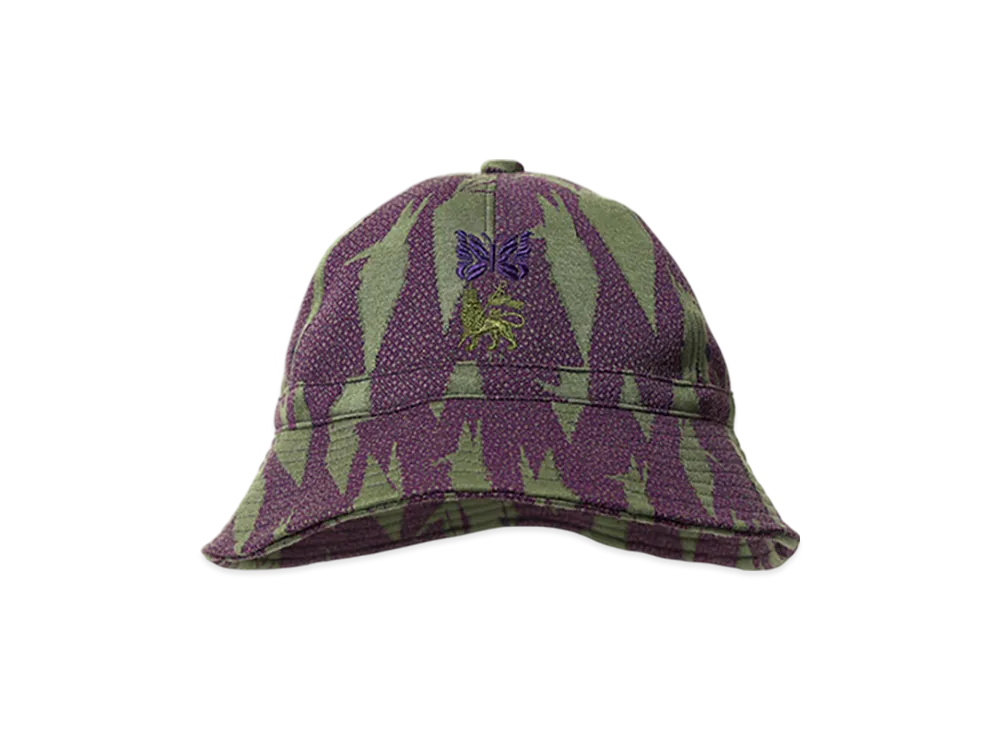 NEEDLES x Sasquatchfabrix. Bucket Hat "Origami Crane" "Purple/Green"