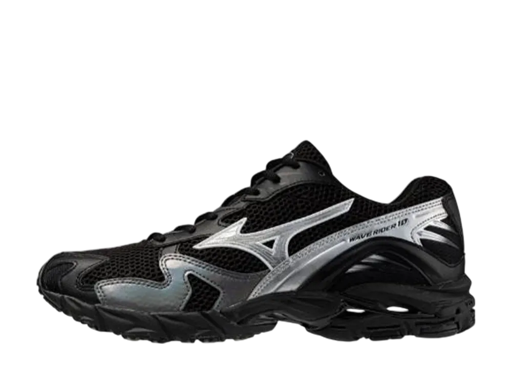 ミズノ ウェーブライダー10 "ブラック/シルバー/メタリックシルバー"