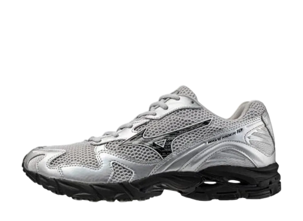 Mizuno Wave Rider 10 "Light Grey/Black/Metallic Silver"