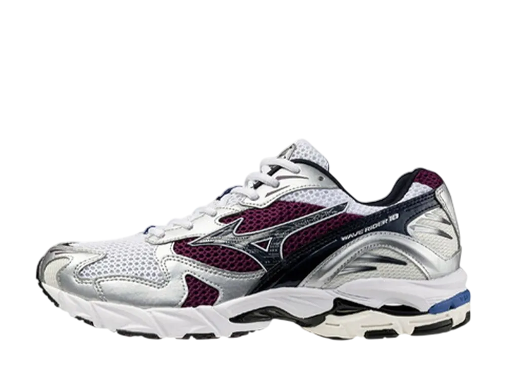 Mizuno Wave Rider 10 "White/Black/Purple"