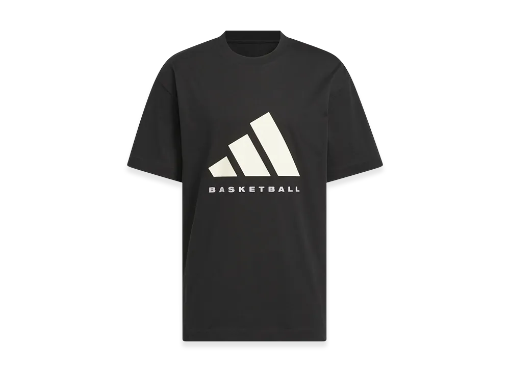 adidas adidas Basketball Short-Sleeve T-Shirt (Gender Neutral) "Black/Chalk White"