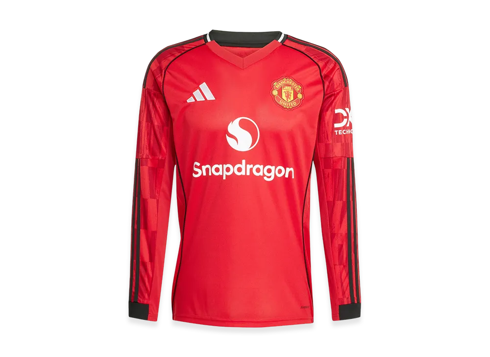 adidas Manchester United 25/26 Long-Sleeve Home Jersey "MUFC Red"