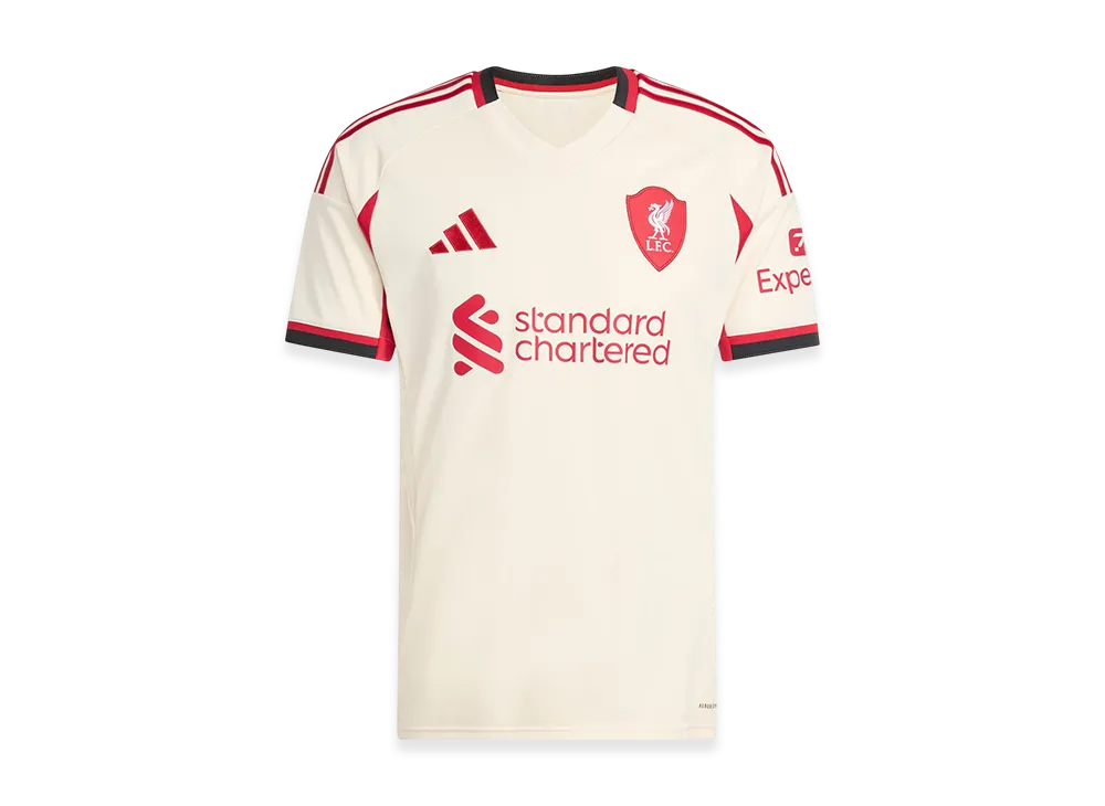 adidas Liverpool FC 25/26 Away Jersey "Wonder White"