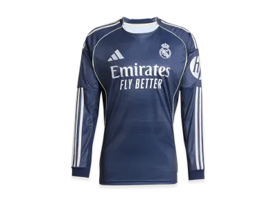 adidas Real Madrid 25/26 Long-Sleeve Away Uniform "Legend Ink"