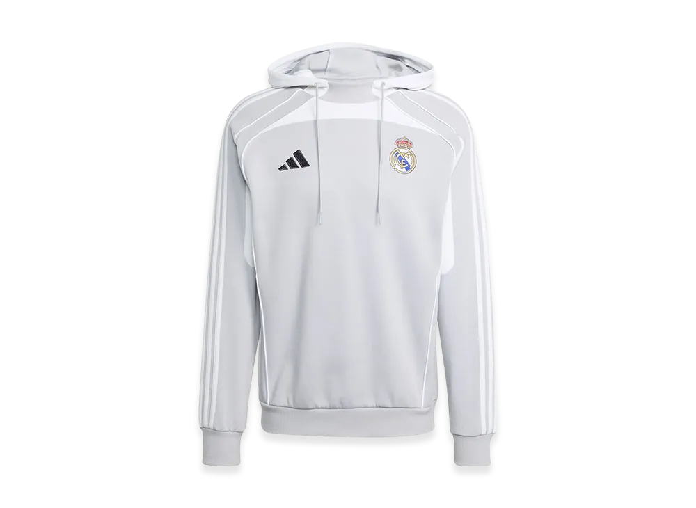 adidas Real Madrid UBP Doubleknit Hoodie "Light Solid Grey/White"