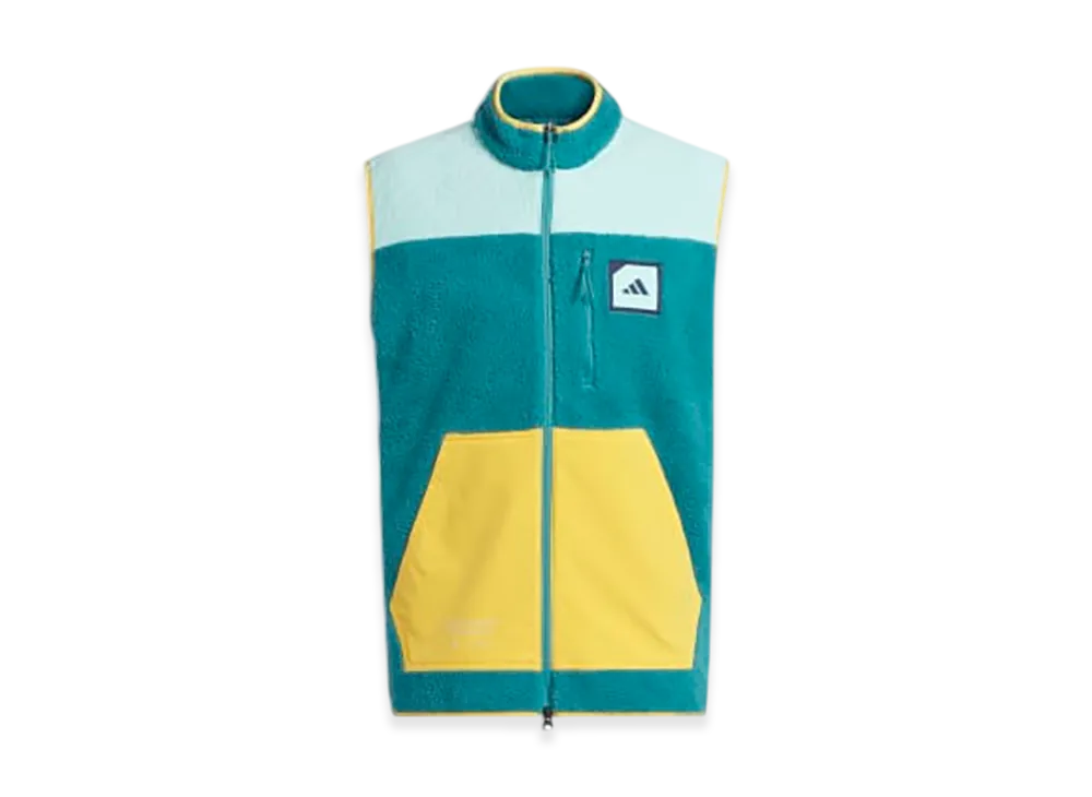adidas Golf Adicross Padded Boa Fleece Vest "Emerald Green"