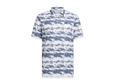 adidas Golf Heat. Rdy Geometric Short Sleeve Shirt "White/Preloved Ink"