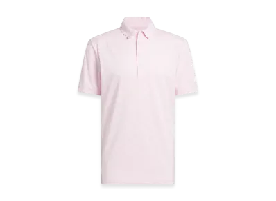 adidas Golf Ultimate365 Hounds Jacquard Polo Shirt "Clear Pink/White"