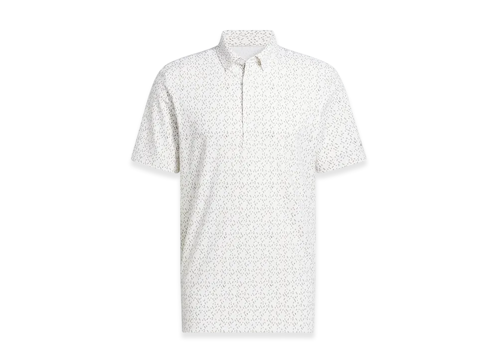 adidas Golf Ultimate365 Micro Argyle Polo Shirt "White/Putty Beige"