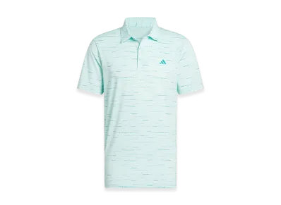 adidas Golf Ultimate365 Mesh Glimmer Print Polo Shirt "Aqua"
