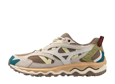 ミズノ ウェーブムジン TL "ブラウン/オフホワイト/グリーン"