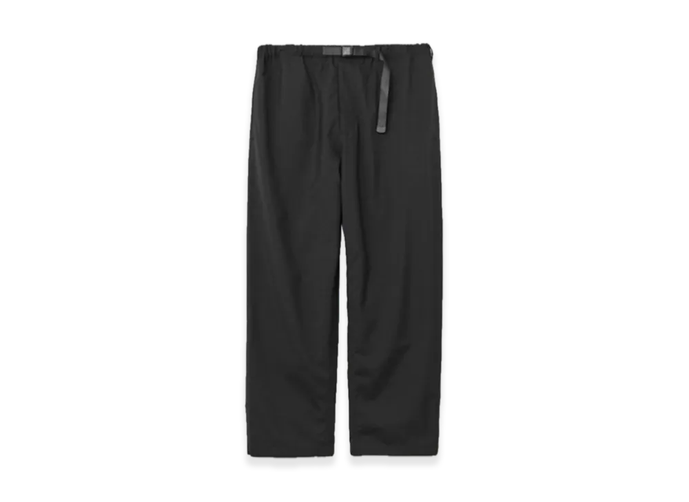 ENNOY Wool Blend Rip Stop Easy Pants "Black"