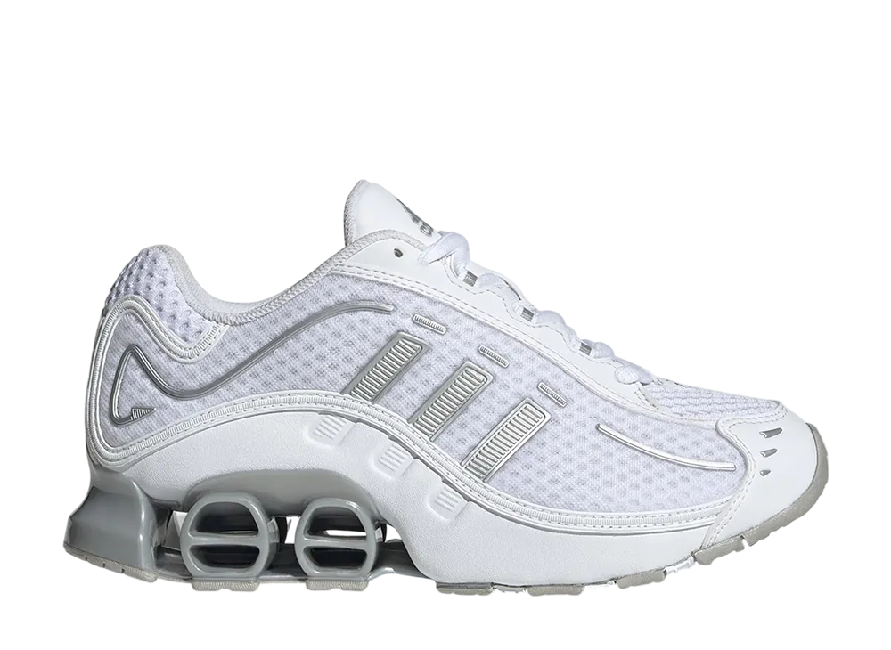 アディダスオリジナルス ウィメンズ メガライド "クラウドホワイト/シルバーメタリック"
