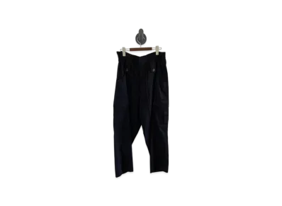 Yohji Yamamoto Cotton Katsuragi High Waist Cargo Pants "Black"