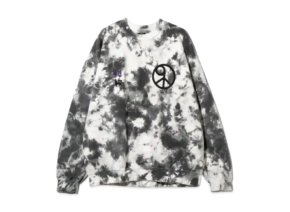 NEEDLES x Sasquatchfabrix. Slowgun Sweat "Peace To World" / A "Black/White"