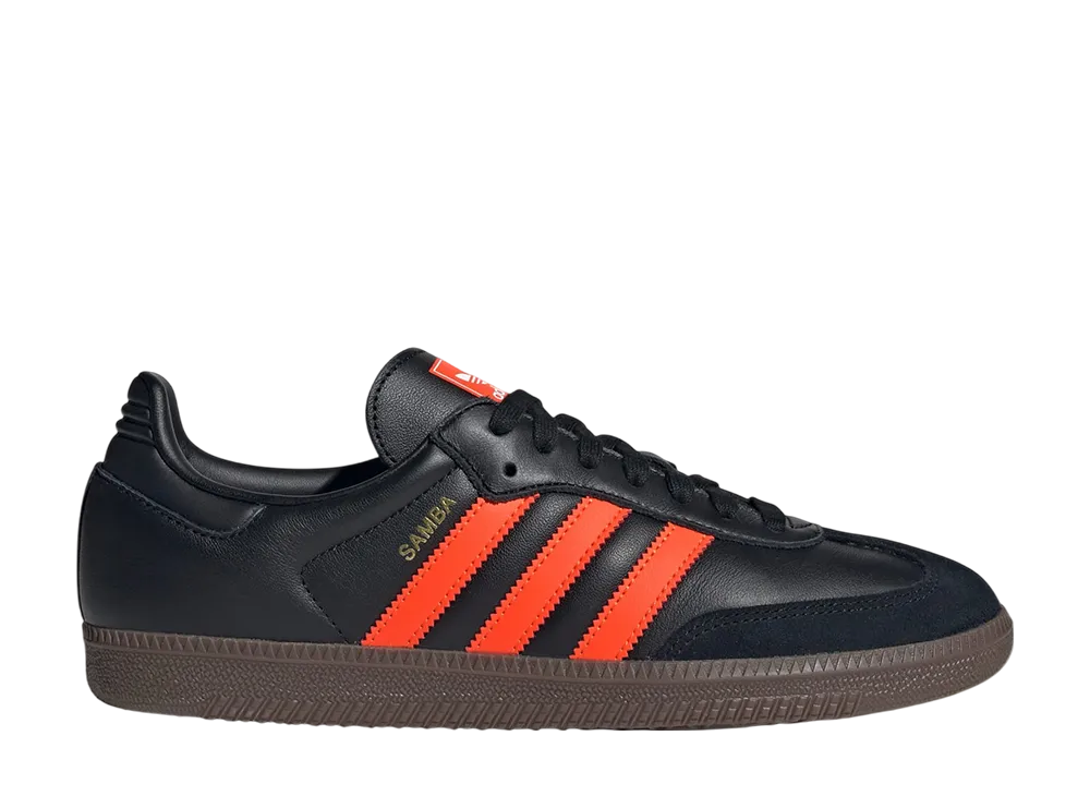adidas Samba OG "Core Black/Orange/Gum"
