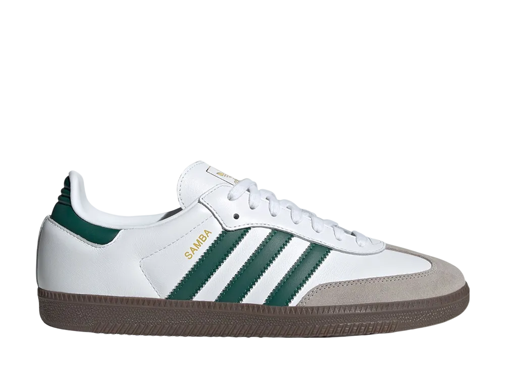 adidas Samba OG "Cloud White/Collegiate Green/Clear Granite"
