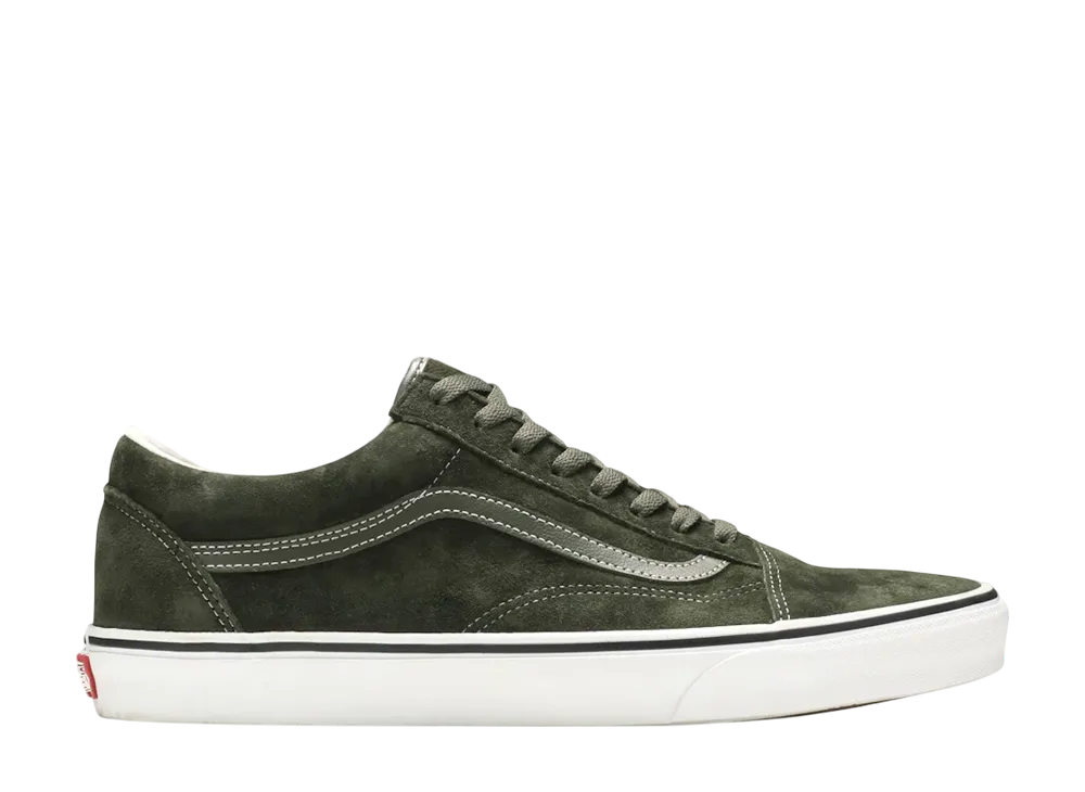 Vans Old Skool Pig Suede "Olive/True White"
