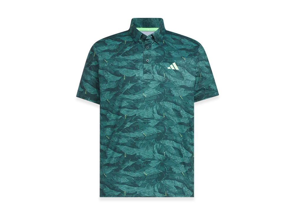 adidas Golf Graphic AOP Short-Sleeve Polo Shirt "Aurora Ivy"