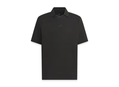 adidas Golf Twist Knit Short-Sleeve Polo Shirt "Black"