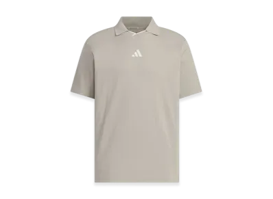 adidas Golf Twist Knit Short-Sleeve Polo Shirt "Putty Beige"
