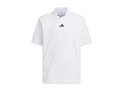 adidas Golf Twist Knit Short-Sleeve Polo Shirt "White"